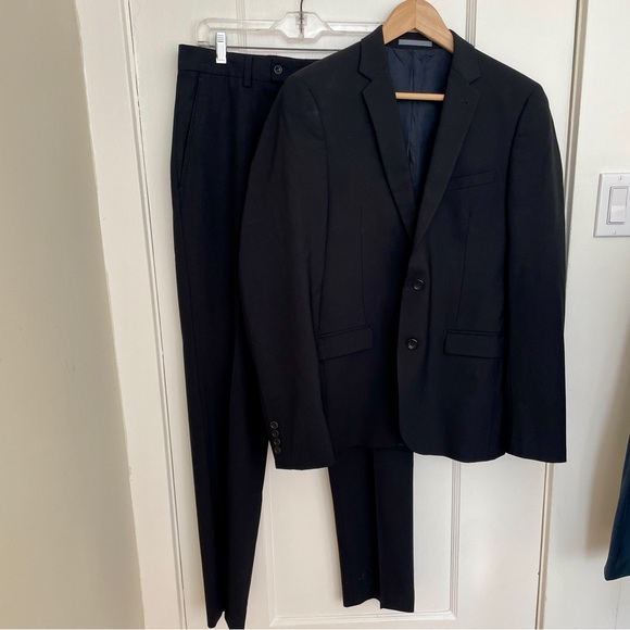 EMILE LAFAURIE Black Suit, Great‎ Condition - Picture 1 of 11